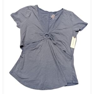 Anthropologie Stylish Blue Women Top Sz L New